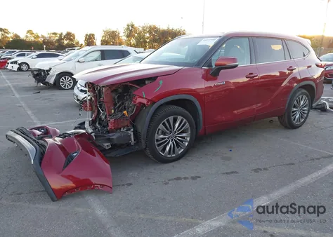 2021 Toyota Highlander Hybrid Platinum из США, поврежденный, VIN 5TDFARAH9MS006186